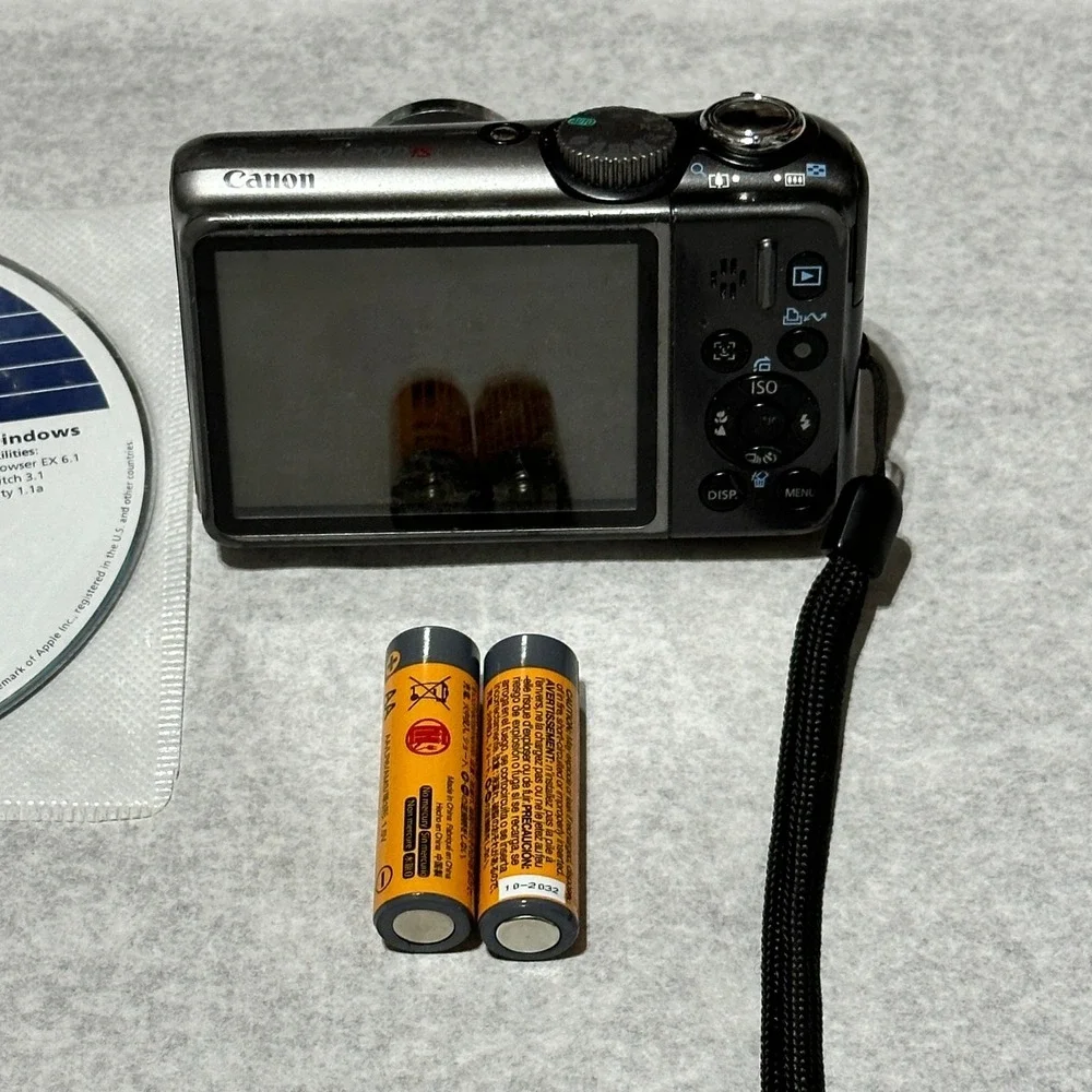 Canon PowerShot A2000 IS 10MP Digital Camera Pink For Parts Or Repair Lens Error